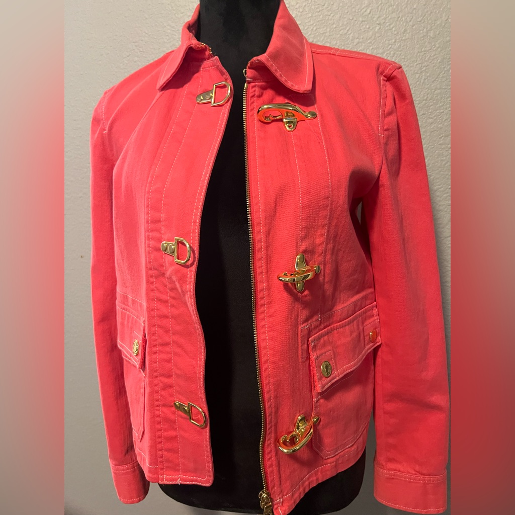 Laurens Jeans Co, By Ralph Laurens, Jacket With Golden Metal Latch(Lobster Claw)
